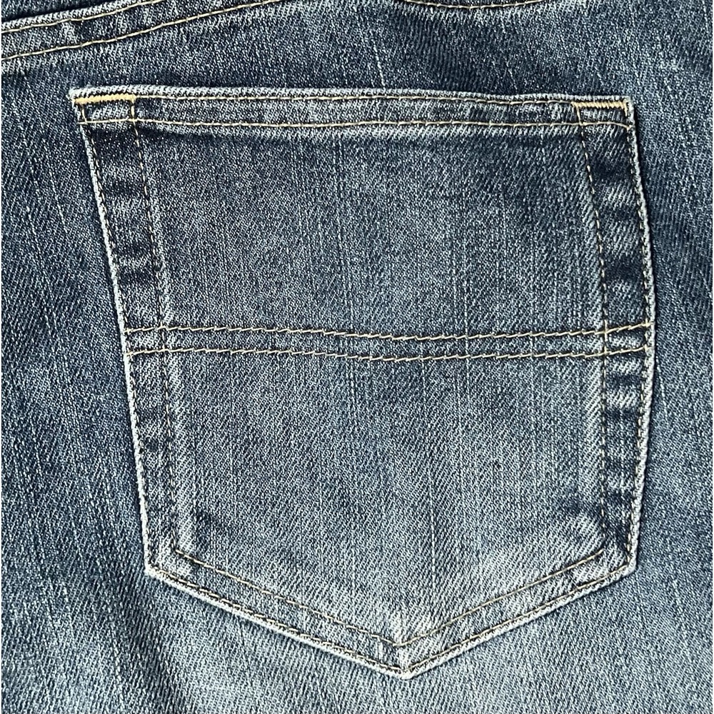 Y2K Tommy Hilfiger Hipster Bootcut Jeans Womens 34x32 Blue Denim Hip Hop Grunge - Picture 6 of 16